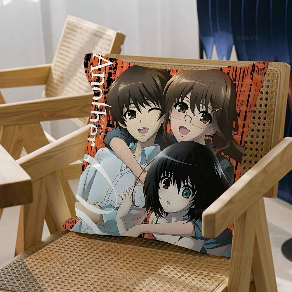 Japanese Horror Anime Another Pillowcase Toon Gift Cushion Cover Bedroom Home Sofa Chair Seat Decor Pillow Case