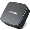 NiPoGi N100 Mini Stable Up To 16GB 512GB 2TB 4K Quiet Fast Heat Extensive USB Windows 11 Wired LAN Adjustable RGB Lighting PC, Operation, 3.4GHz,