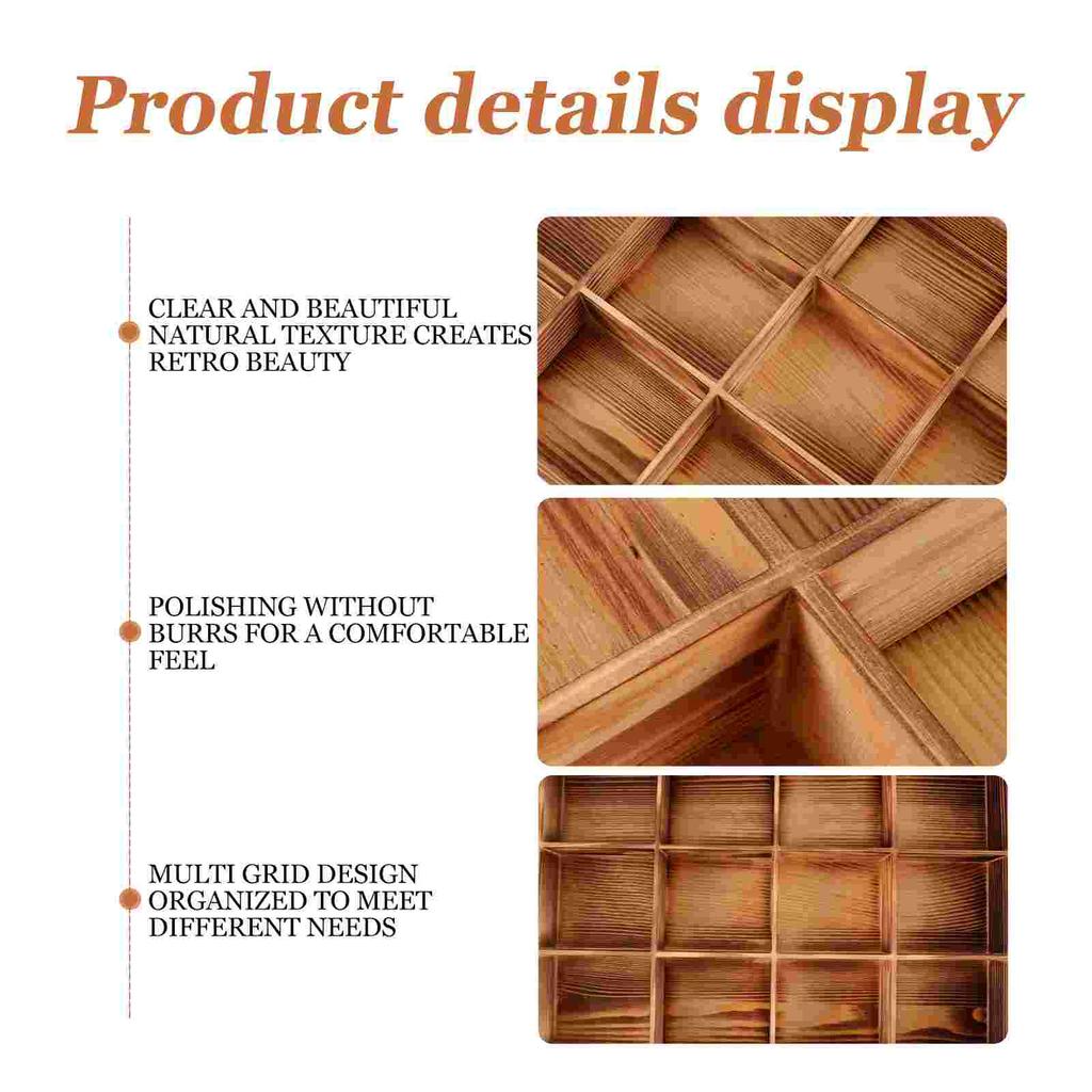 Desktop Retro Multi-grid Tea Bags Organizer Accessories Wooden Boxes for Storage Holder Containers Drawer