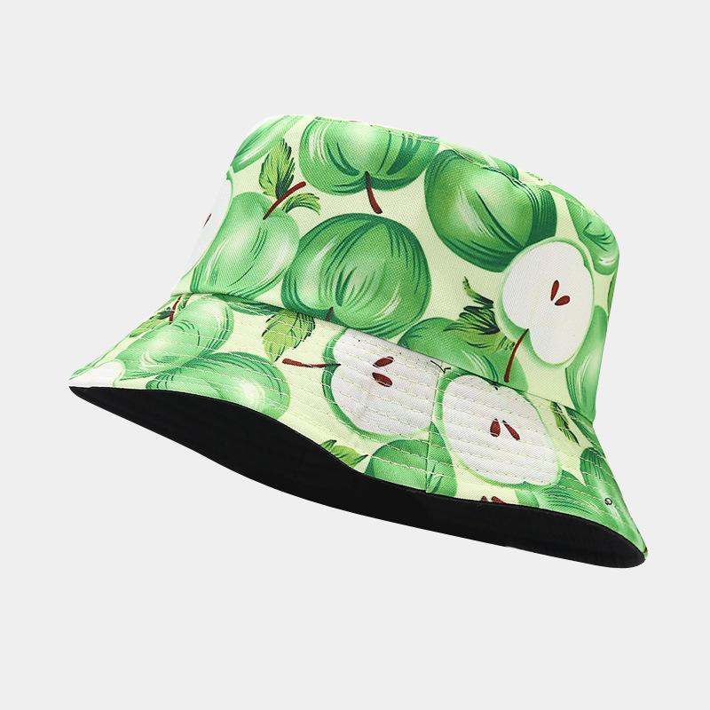 Hot Selling Fruit Pattern Bucket Hat Men and Women Outdoor Leisure Visor Summer Travel Hat