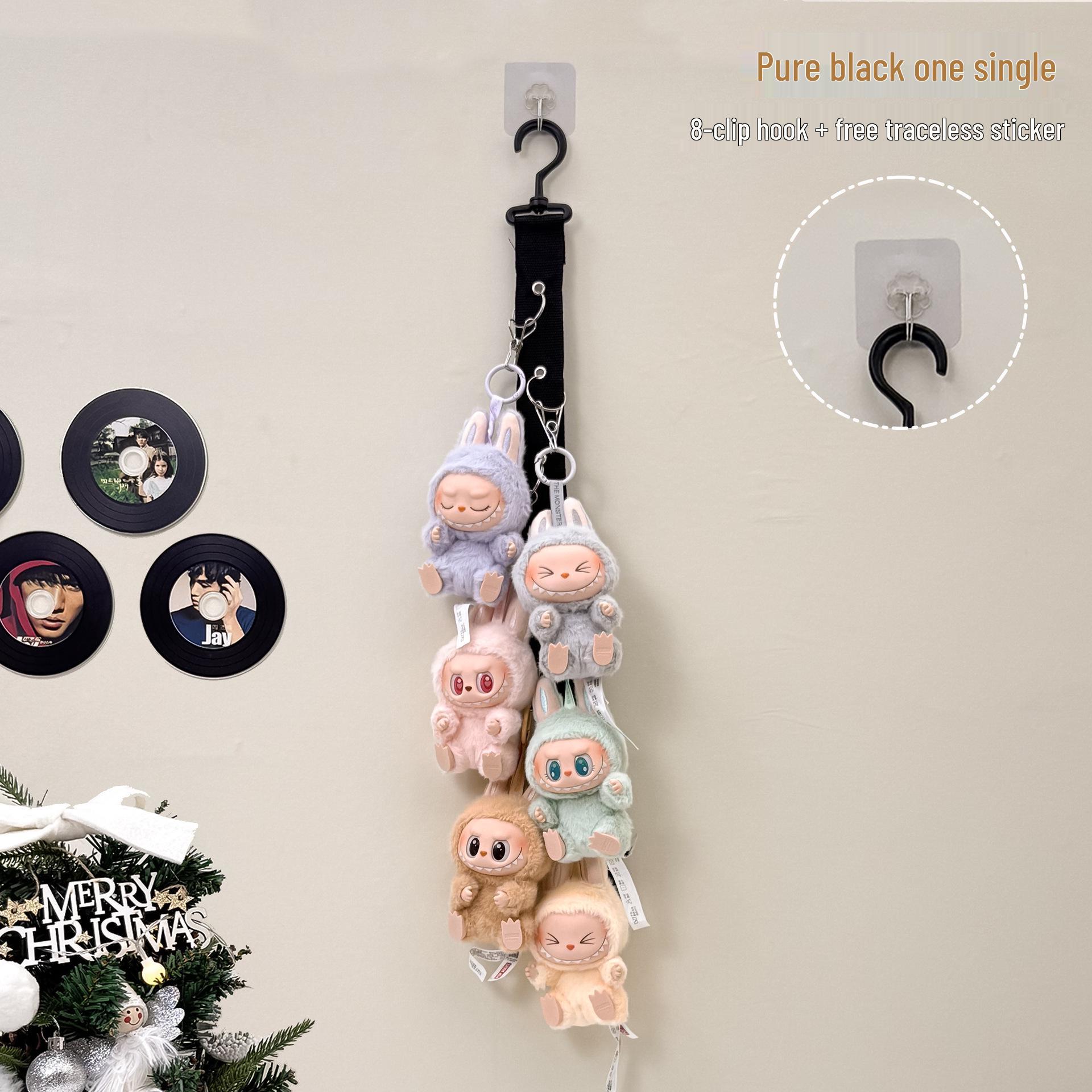 Labubu Pendant Display & Storage Stand: Wall-Mounted Plush Doll Holder & Organizer