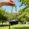 Pvc Craft Diy Beaded Phone Lanyard For Men Women With Blue Fish Design