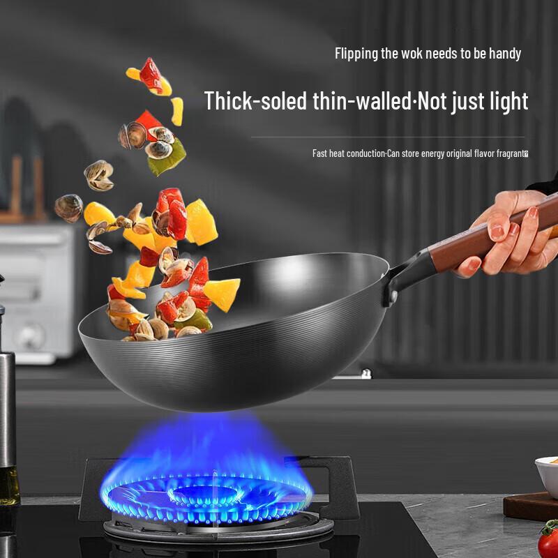 KOBACH 28cm Non-Stick Fine Iron Wok