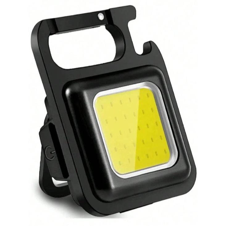USB Rechargeable LED COB Work Lights Mini LED Handheld Flashlights Waterproof Keychain Emergency Lantern For Outdoor Camping