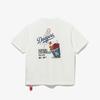 New Era Mlb La Dodgers Koszulka Cheering Food Off White
