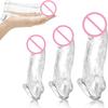 Penis Sleeve Extender Adult Sex Toy Cock Sleeve 3 Sizes Pennis Extender Penis Extension Time Sex Toy Pleasure Tools Couples