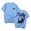 Awesome Singer Rock Band Korn Graphic T-shirt Harajuku Streetwear Men's Novelty Cotton Tshirt Men Short Sleeve Man Casual Tees
