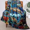 Turtle On The Seabed Customize Your Name Blanket Used For Chair Office Sofa Bed Camping Soft And Warm Giving Friends And Relatives Birthday Graduation