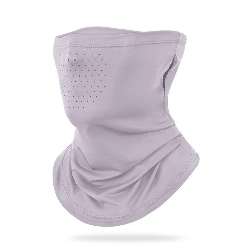 

Outdoor Sunscreen Mask Breathable Hanging Ear Cooling Sensation Quick Drying Neck Protection Dustproof Ice Silk Scarf світло-фіолетового кольору