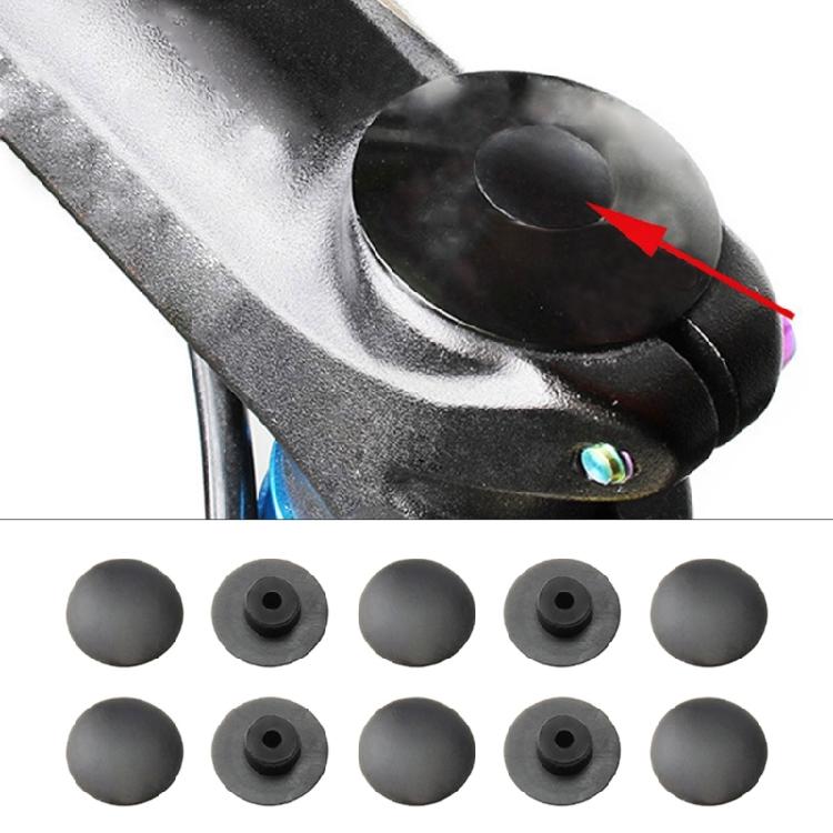 10Pcs Dustproof Headsets Lid Black Rubber Headsets Screw Cover Dustproof Headsets Cover Screw Lid Bicycles  Part