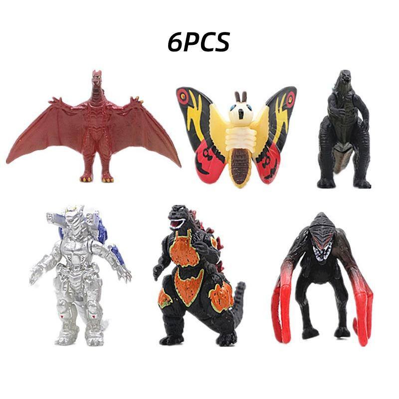 

Набор из 6 фигурок Годзиллы и Механических Монстров, коллекционные игрушки и декоративные фигурки