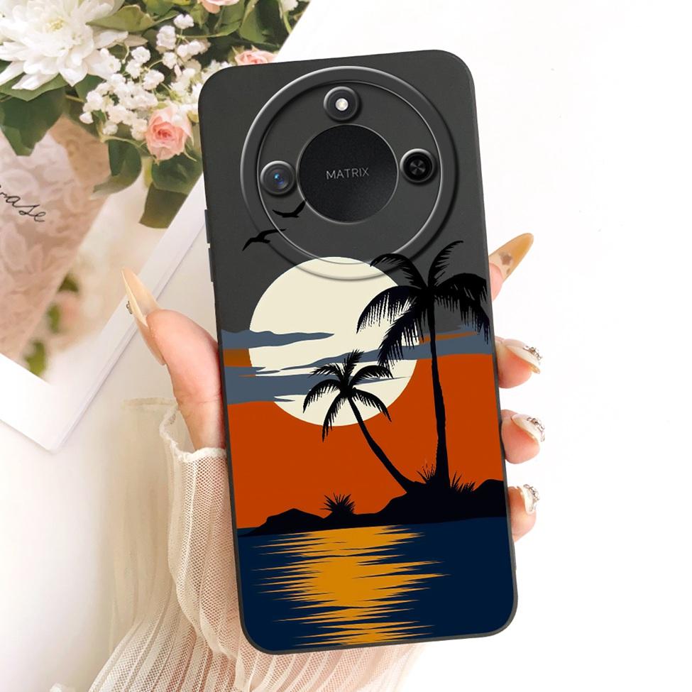 6.8'' For Honor X9c Smart Case Silicone Fashion Luxury Cute Cartoon Painted Cover For Honor X9c Smart Funda
