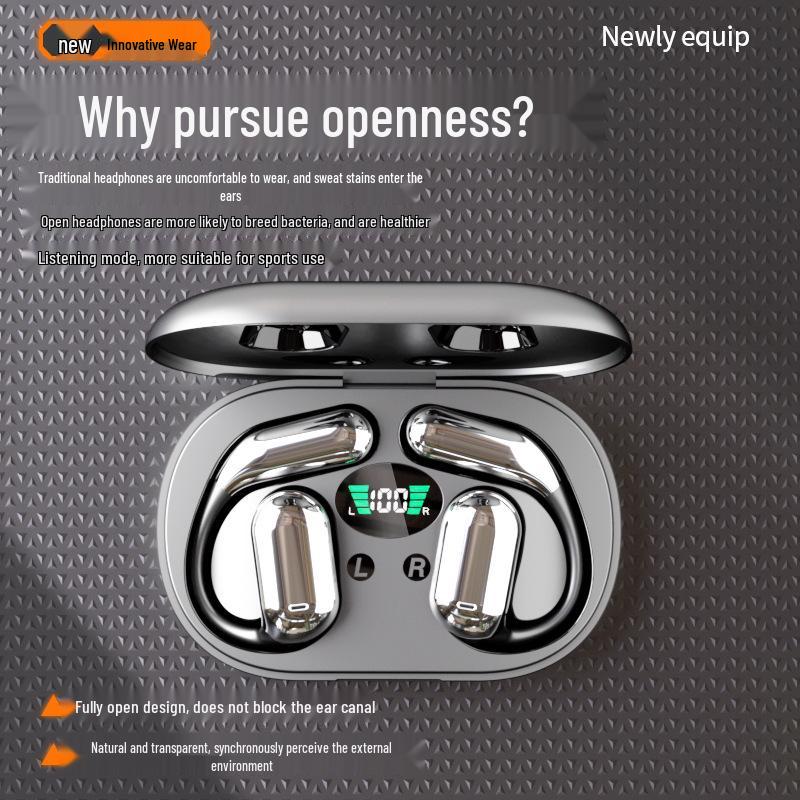 Wireless Air Conduction Over-Ear Headphones with AI Translation and Extended Battery Life
