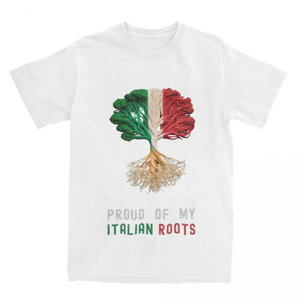 Männer Frauen Stolz auf meine italienischen Wurzeln Shirt Merch Italien Flagge Reines T-Shirt Kleidung Mode T-Shirts Erwachsene
