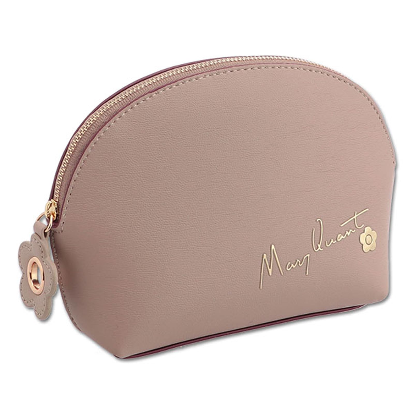 

MARY QUANT Flipside Daisy Round Pouch L x x D6cm Beige H13.5 W18.5 бежевий