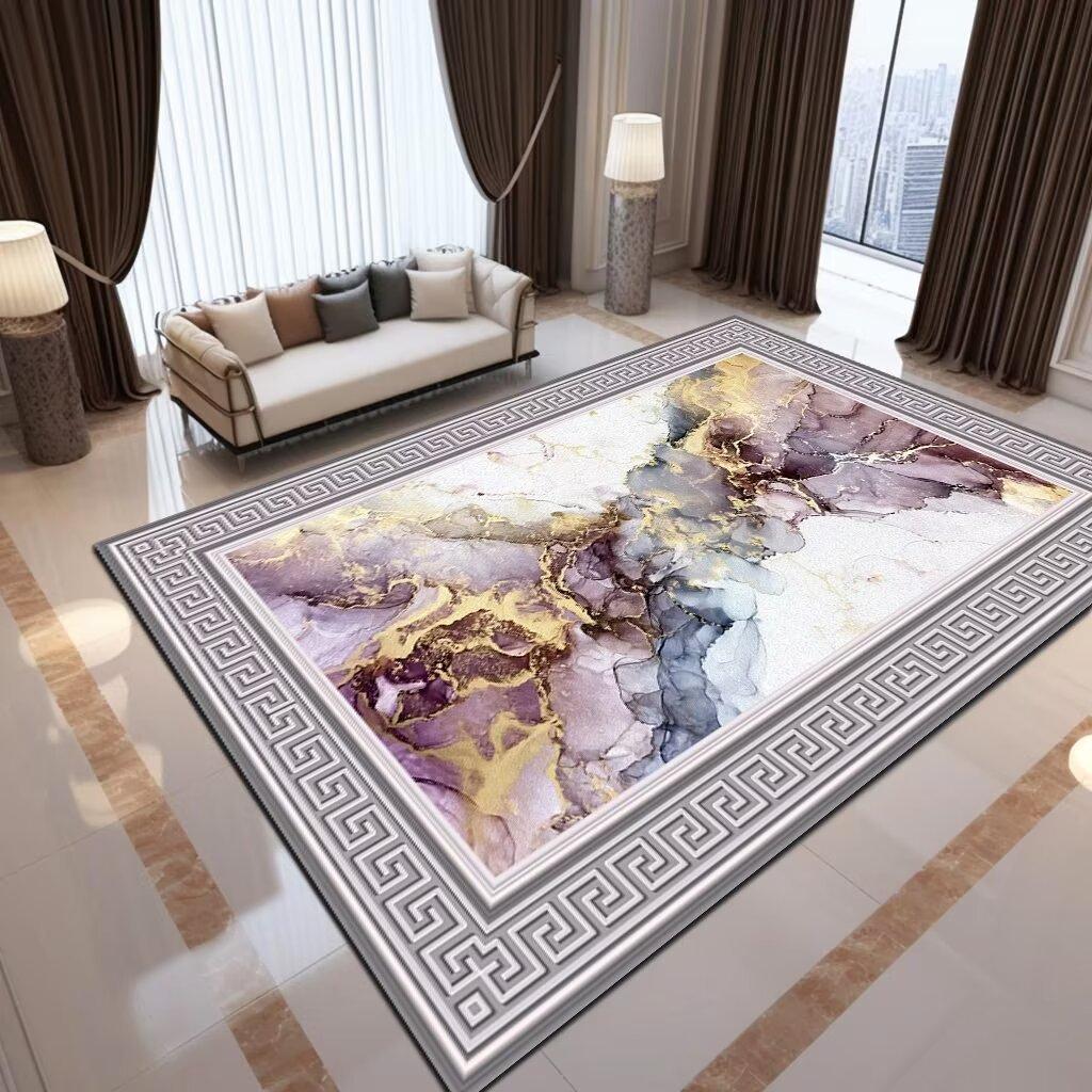 Vintage Ethnic Printed Carpet Non Slip Floor Mat for Living Room Kitchen Entrance Door Balcony Washable Rug Home Hallway Decor