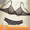 European & American Leopard Print Push-Up Bra & Panty Set