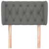 VidaXL Headboard with Ears Dark Grey 83x23x78-88 Cm Fabric3117455