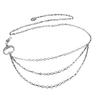 Boho Mond Körperkette, Mehrschichtiger Taillenkettengürtel, Metallbauch-Körperkette mit Sonnenanhänger, Rave Nachtclub Party Körper Schmuck Zubehör für Frauen