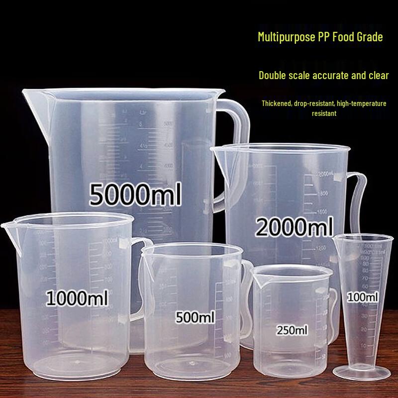 Perdi Food Grade Plastic Measuring Cup with Scale