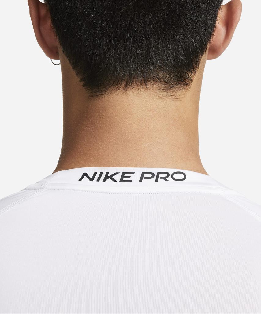 Nike Pro Dri-Fit Tight Long Sleeve Fitness Top M - White:Black / Fb7920-100