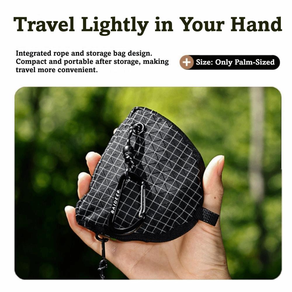 16 Clips Camping Clothesline Portable with Storage Pouch Reflective Clothesline Adjust At Will High Toughness Drying Line Hiking