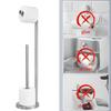 Stainless Steel Floor-Standing Toilet Paper Holder, Punch-Free Design