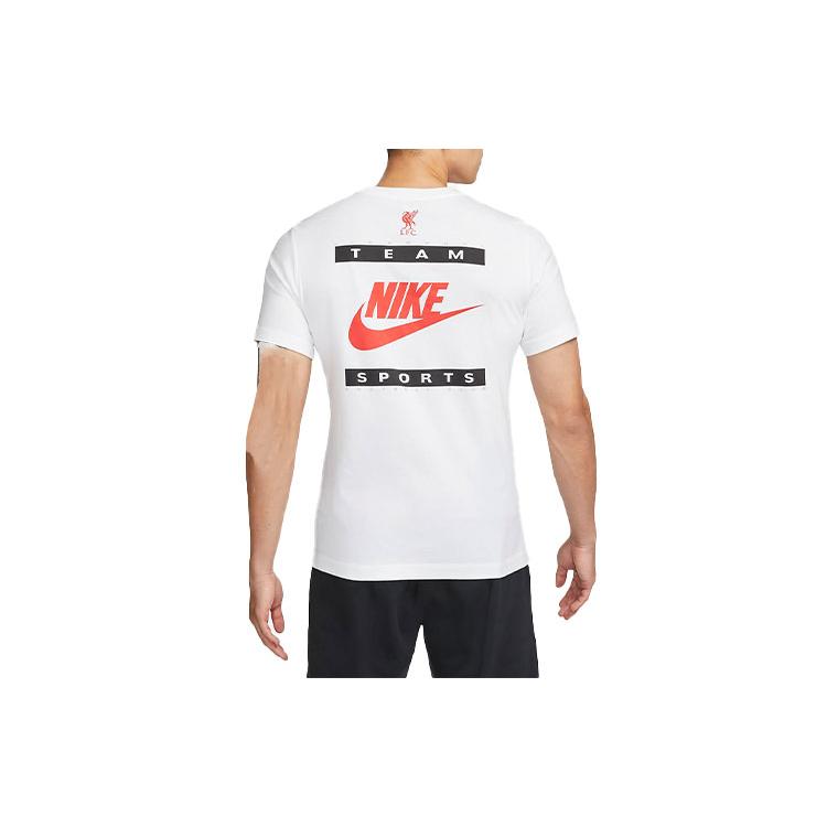 Nike T Shirts Men's White Crew Neck Moderate Straight Fit DJ2729-100