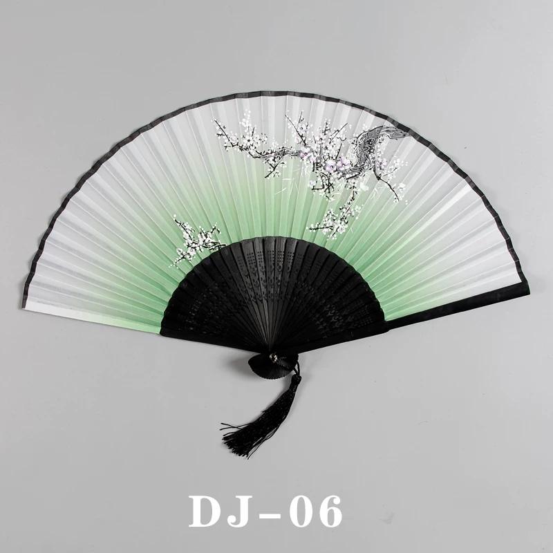 Elegant Fan Hall Retro Style Folding Fan Female Summer Japanese Style Portable Portable Tassel Small Folding Fan Chinese Style Han Costume Fan