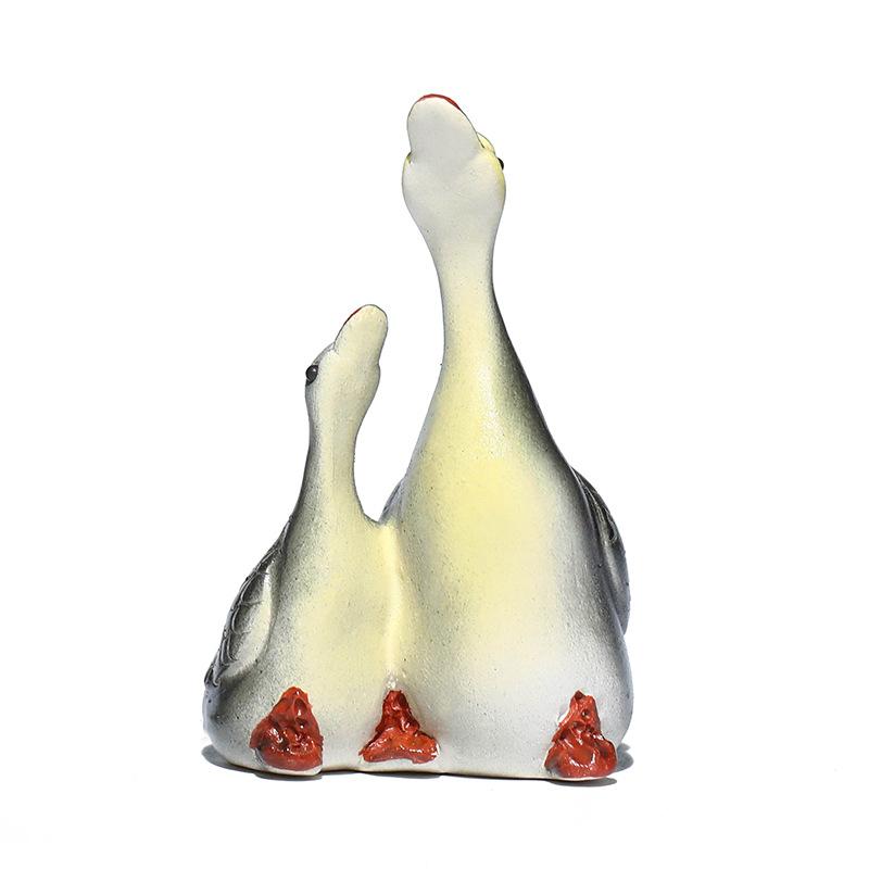 Color-changing Swan Tea Pet Alabaster Can Be Raised Tea Pet Tea Table Ceramic Crafts Ornaments Heat Can Change Color