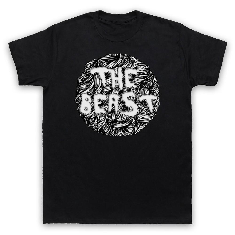 

The Beast Slogan Funny Hairy Monster Joke Hipster Mens And Womens T-Shirt 3XL