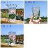 Gletscherstruktur Handbemalte Glas Tasse Blumen Design Bier Tasse Mode Saft Tasse Tee Zeit