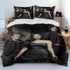 The Vampire Diaries Bettwäsche-Set 3D-Druck Bettbezug Bettwäsche-Set Steppdeckenbezug mit Kissenbezug King Queen Size Kindergeschenk