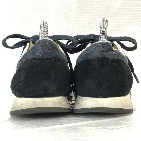 New Balance U420NK Suede Nylon Sneakers 23.5 UK5 US5.5 Navy Black(USED)