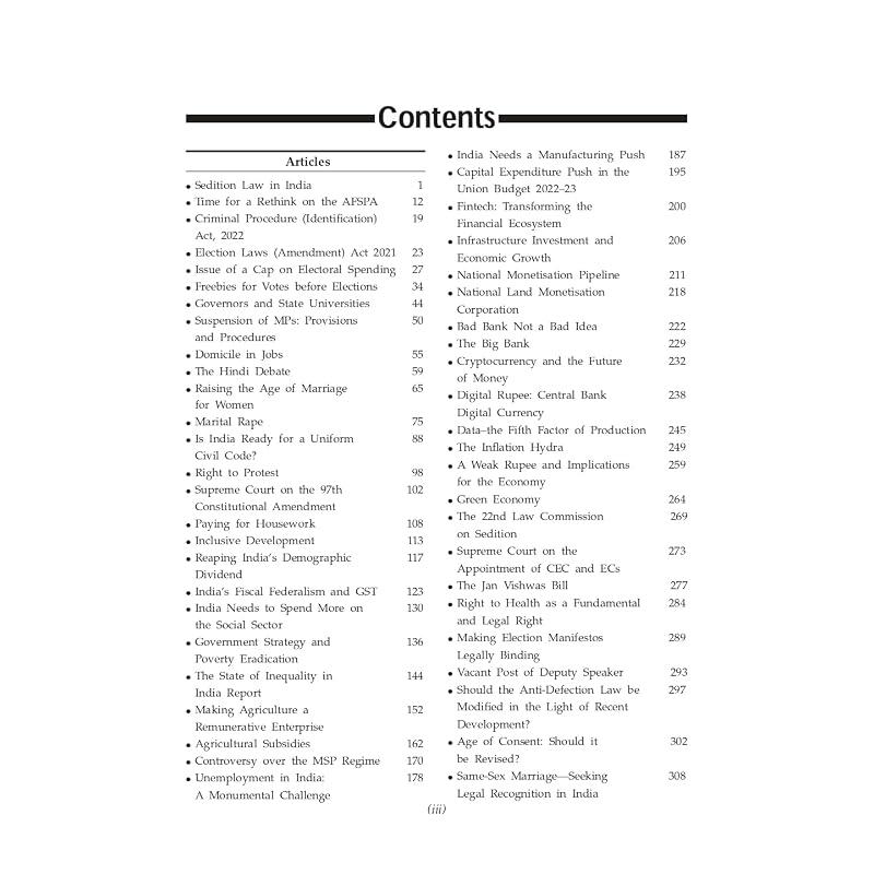 Topical Issues In Indian Polity Indian Economy UPSC Civil Services Exam State Administrative Exams 2023/Edition