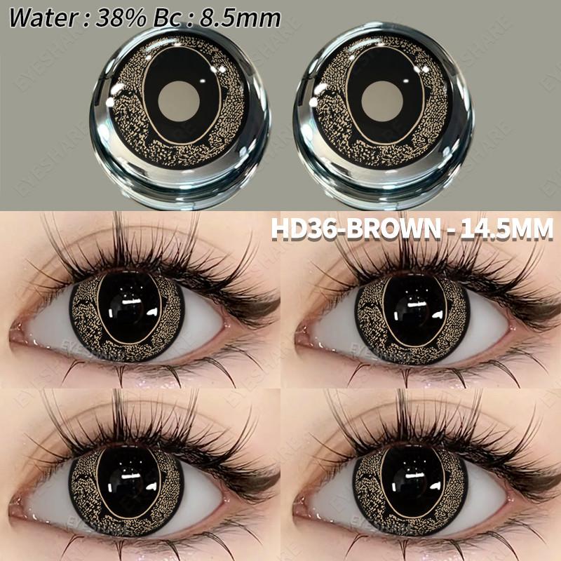 Eyeshare 1 Pair Cosplay Contact Lenses for Eyes Vampire Party Cosplay Colored Softlens 14.5mm Halloween Lens