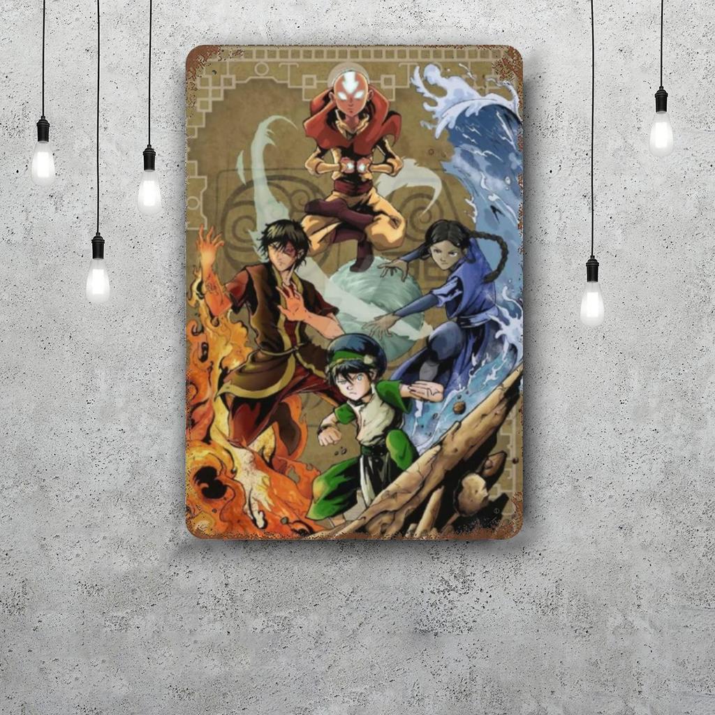 zuko Cartoon Retro Vintage Tin Sign Poster Decorative Plaque Metal Plate Wall Decor