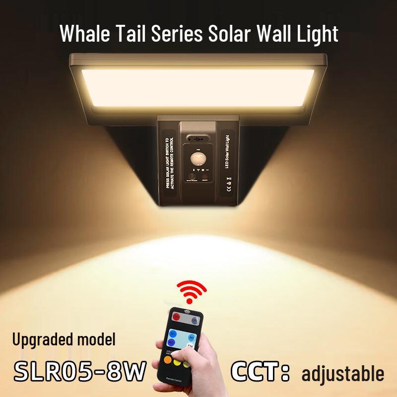 

Nufeng Solar Outdoor Wall Light with Remote Control