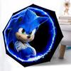1pc Sonic Durable Cartoon Folding Umbrella,Compact Umbrella for Men and Women, Suitable for Travel or Daily Use.Z077