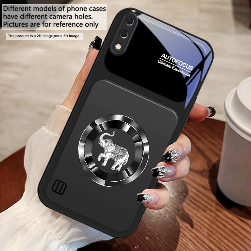 Elegant pink elephant For Samsung M02 12 Note 8 9 10 20 A 01 A02 A03 Core 04 05 06 10 12 13 14 15 A16 glass Ultra phone case