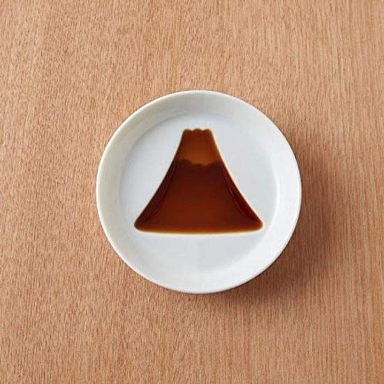 TAMAKI Plate Soy Sauce Small Dish Mount Fuji Diameter 8.3height 1.8cm Microwave Dishwasher Safe Made Japan T-867242