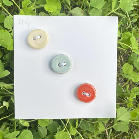 Rainbow Ceramic Button Fasteners for DIY Knitting & Doll Clothes (12/15mm)
