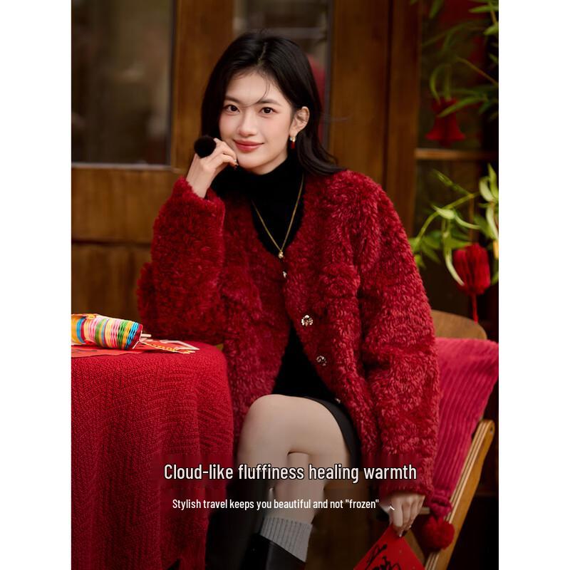 Women's Warm Fleece Round Neck Jacket