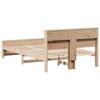 Bed Frame with Headboard Brown 120 x 190 cm Engineered Wood