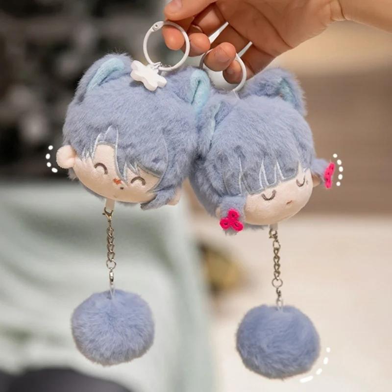 Adorable Genshin Impact Plush Pendant Xiao Ayaka Kokomi Tartaglia Kawaii Anime Doll Keychain Backpack Decor Birthday Gifts