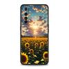 Beautiful Yellow Sunflower Phone Case For Realme 12 11 10 4G 9 8 5G 7 6 GT5 GT3 GT2 Pro Plus C21 C25 C35 GT Neo 2 3 3T 5 Cover