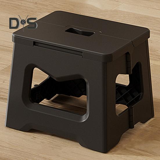 Skládací lavice Multifunkční podnožka Přenosný sedák Plastová stolička s rukojetí pro batolata seniory