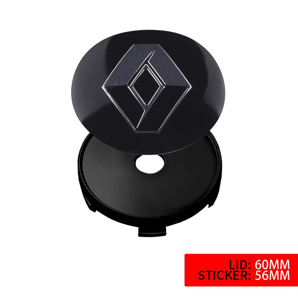 2026 Horké Pro Renault Poklice 4ks 56mm Samolepky na Středové Kryty Koleček Auta 60mm Náhradní Příslušenství Poklic Koleček Auta Pro Renault Sc