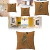 Animal Cartoon Zebra Linen Pillow Cover For Sofa Couch Decor 45x45cm