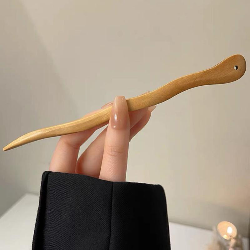 Vintage matu nūja Dabīga Sandalkoka matu sprādze Sievietēm Meitenes Matu Spraudītes Spraudītes Senatnes ķīniešu stila matu aksesuāri Rotaslietas Sievietēm